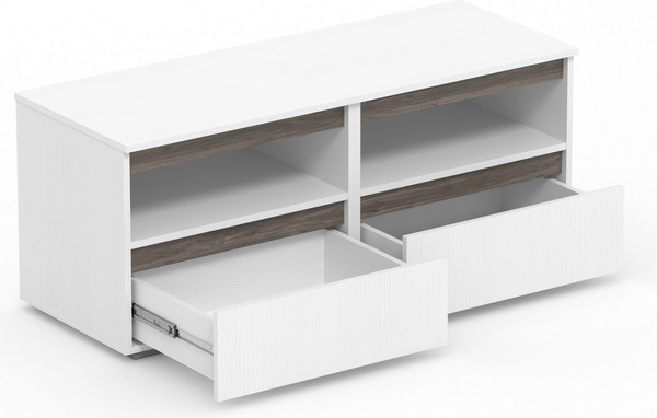 Тумба Кортекс-мебель Бари 120 2ш-2 под ТВ