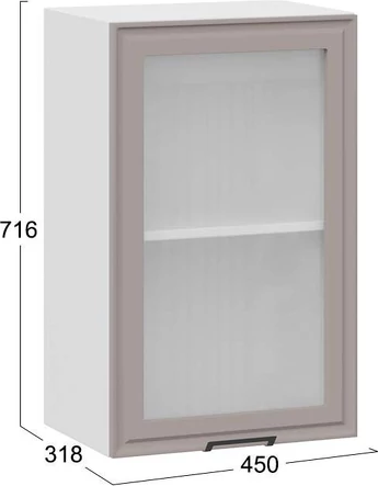 Шкаф навесной для кухни ТриЯ Белладжио 1ВВ45С с одной дверью