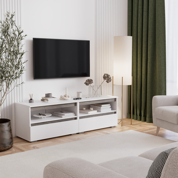 Тумба Кортекс-мебель Бари 160 2ш-2 под ТВ