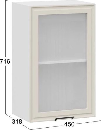 Шкаф навесной для кухни ТриЯ Белладжио 1ВВ45С с одной дверью