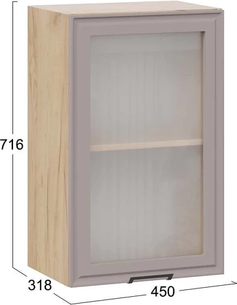 Шкаф навесной для кухни ТриЯ Белладжио 1ВВ45С с одной дверью 