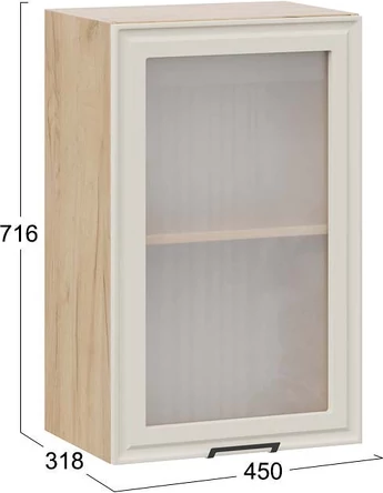 Шкаф навесной для кухни ТриЯ Белладжио 1ВВ45С с одной дверью