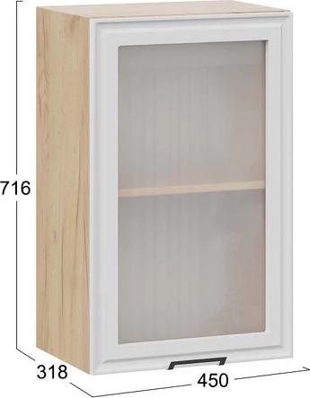 Шкаф навесной для кухни ТриЯ Белладжио 1ВВ45С с одной дверью