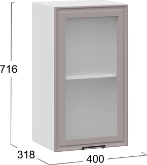 Шкаф навесной для кухни ТриЯ Белладжио 1ВВ4С с одной дверью