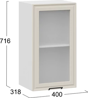 Шкаф навесной для кухни ТриЯ Белладжио 1ВВ4С с одной дверью