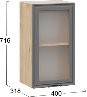 Шкаф навесной для кухни ТриЯ Белладжио 1ВВ4С с одной дверью