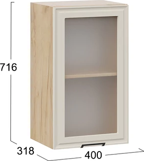 Шкаф навесной для кухни ТриЯ Белладжио 1ВВ4С с одной дверью