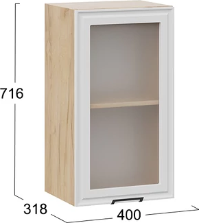 Шкаф навесной для кухни ТриЯ Белладжио 1ВВ4С с одной дверью