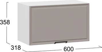 Шкаф навесной для кухни ТриЯ Белладжио 1ВВ6Г с одной откидной дверью