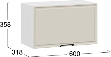 Шкаф навесной для кухни ТриЯ Белладжио 1ВВ6Г с одной откидной дверью