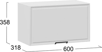 Шкаф навесной для кухни ТриЯ Белладжио 1ВВ6Г с одной откидной дверью