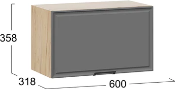 Шкаф навесной для кухни ТриЯ Белладжио 1ВВ6Г с одной откидной дверью