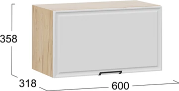 Шкаф навесной для кухни ТриЯ Белладжио 1ВВ6Г с одной откидной дверью