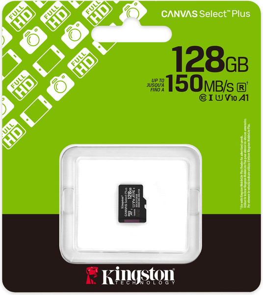 Карта памяти Kingston Canvas Go! Plus A2 MicroSDXC 128GB (SDCS3/128GBSP)