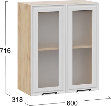 Шкаф навесной для кухни ТриЯ Белладжио 1ВВ6С с двумя дверьми