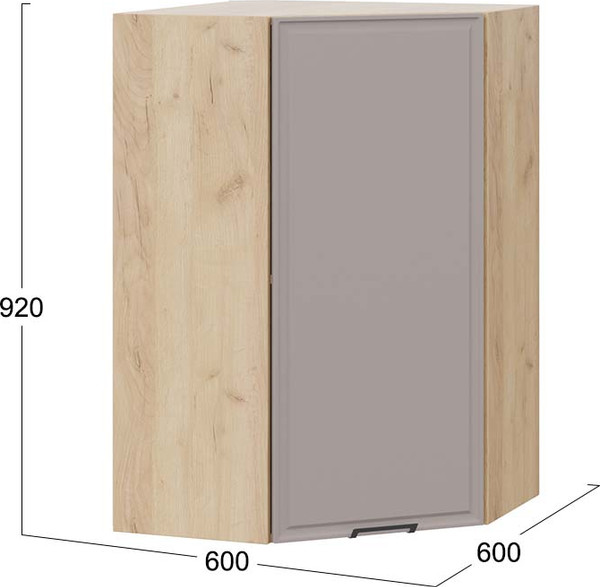 Шкаф навесной для кухни ТриЯ Белладжио 1ВВ6У угловой