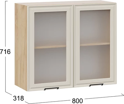 Шкаф навесной для кухни ТриЯ Белладжио 1ВВ8С с двумя дверьми