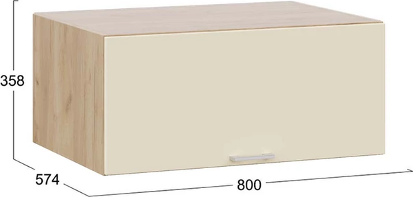 Шкаф навесной для кухни ТриЯ Габриэлла 1В8Г с одной откидной дверью