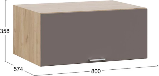 Шкаф навесной для кухни ТриЯ Габриэлла 1В8Г с одной откидной дверью