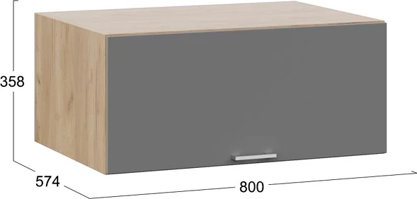 Шкаф навесной для кухни ТриЯ Габриэлла 1В8Г с одной откидной дверью