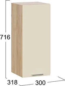 Шкаф навесной для кухни ТриЯ Габриэлла 1ВВ3 с одной дверью