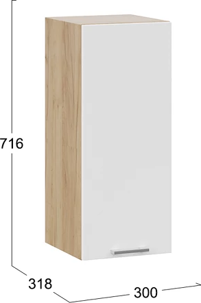 Шкаф навесной для кухни ТриЯ Габриэлла 1ВВ3 с одной дверью