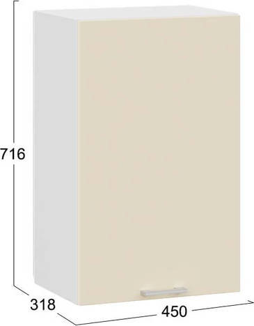 Шкаф навесной для кухни ТриЯ Габриэлла 1ВВ45 с одной дверью