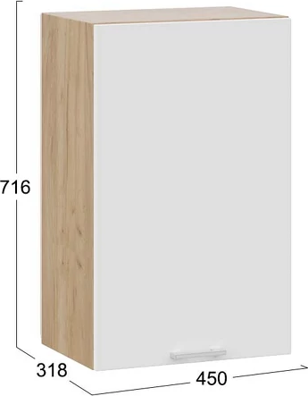 Шкаф навесной для кухни ТриЯ Габриэлла 1ВВ45 с одной дверью