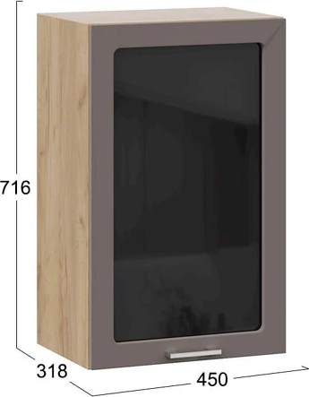 Шкаф навесной для кухни ТриЯ Габриэлла 1ВВ45С с одной дверью