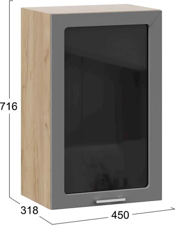 Шкаф навесной для кухни ТриЯ Габриэлла 1ВВ45С с одной дверью