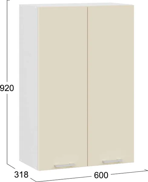 Шкаф навесной для кухни ТриЯ Габриэлла 1ВВ6 с двумя дверьми