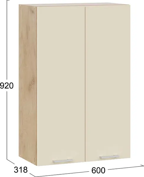 Шкаф навесной для кухни ТриЯ Габриэлла 1ВВ6 с двумя дверьми