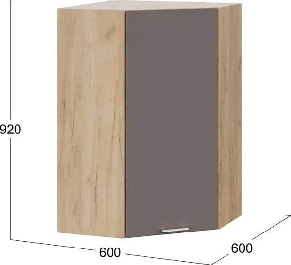 Шкаф навесной для кухни ТриЯ Габриэлла 1ВВ6У угловой