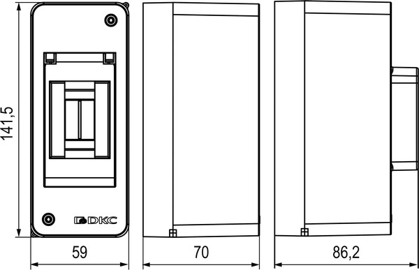 Бокс пластиковый DKC Frame 2М / F02W0WD