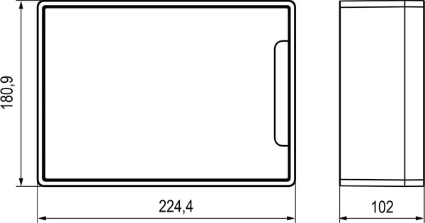 Бокс пластиковый DKC Frame 8М / F08W1WT