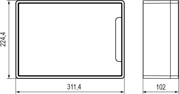 Бокс пластиковый DKC Frame 12М / F12W1WD