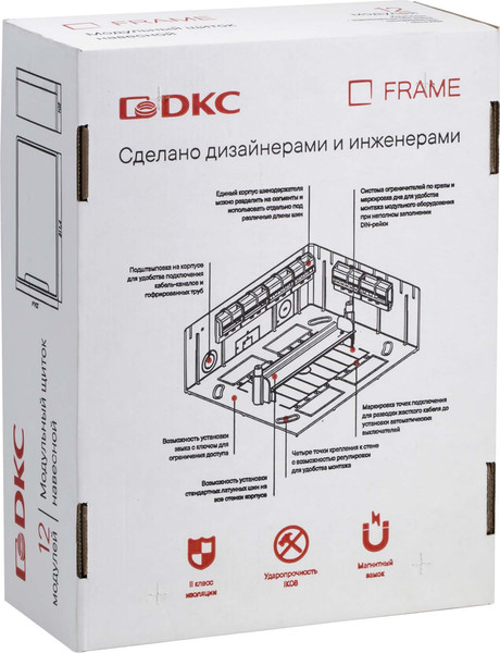 Бокс пластиковый DKC Frame 12М / F12W1WD
