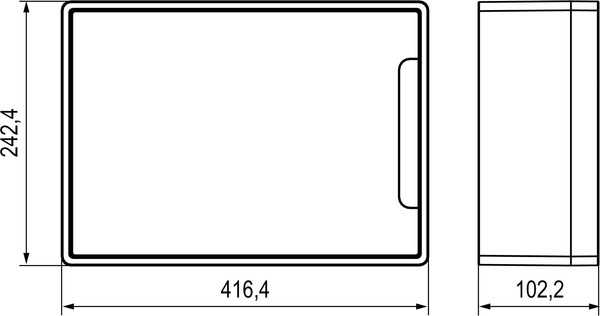 Бокс пластиковый DKC Frame 18М / F18W1WD