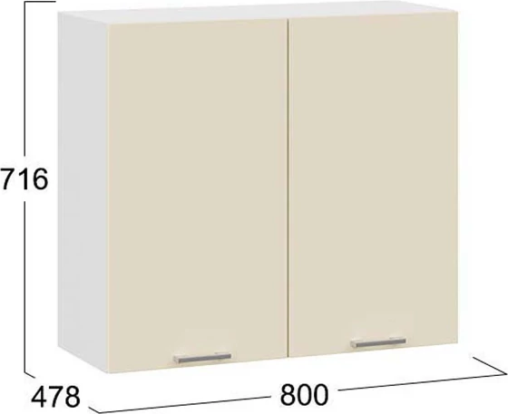 Шкаф навесной для кухни ТриЯ Габриэлла 1ВВ8 с двумя дверьми
