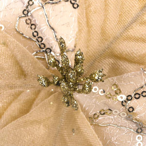 Набор елочных игрушек Золотая сказка Цветок / 592417