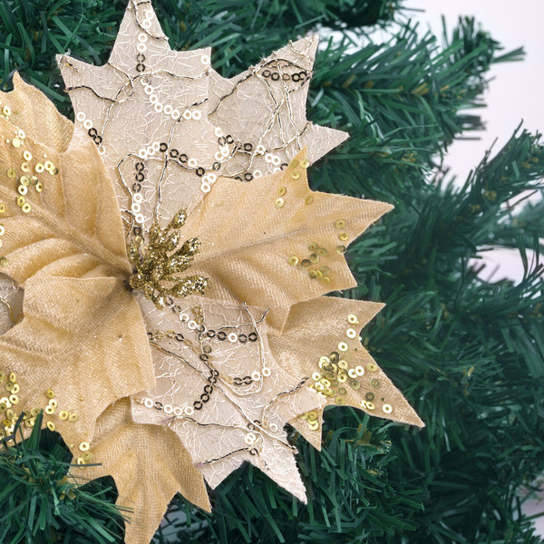 Набор елочных игрушек Золотая сказка Цветок / 592417