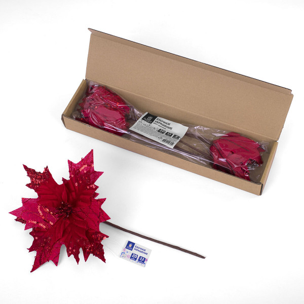 Набор елочных игрушек Золотая сказка Цветок / 592419