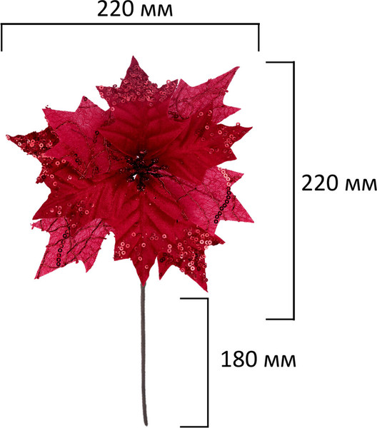 Набор елочных игрушек Золотая сказка Цветок / 592419