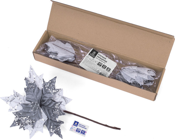 Набор елочных игрушек Золотая сказка Цветок / 592418