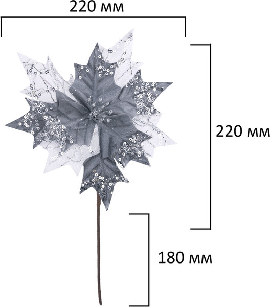 Набор елочных игрушек Золотая сказка Цветок / 592418