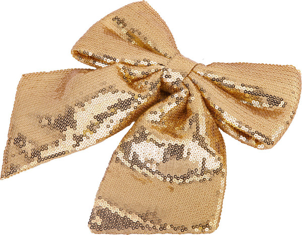 Подвеска новогодняя Золотая сказка Бант с пайетками / 592479