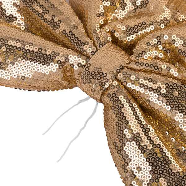 Подвеска новогодняя Золотая сказка Бант с пайетками / 592479