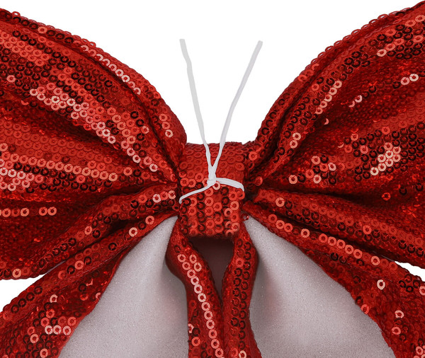 Подвеска новогодняя Золотая сказка Бант с пайетками / 592480