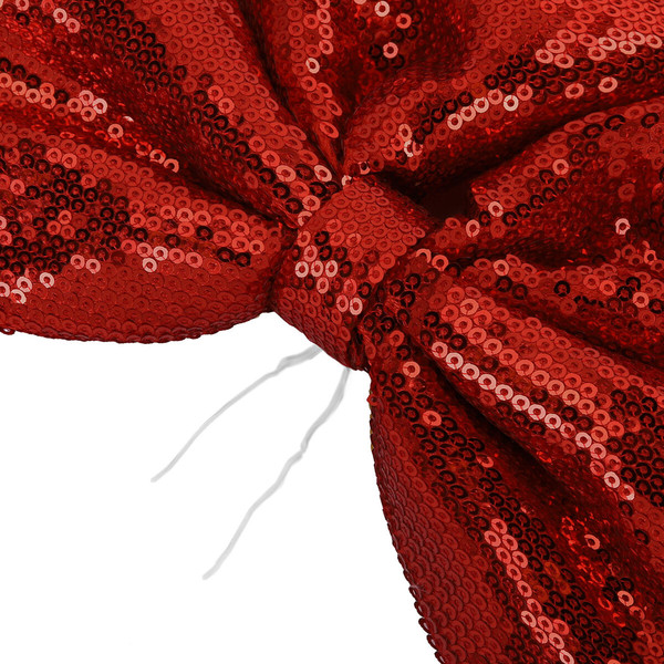 Подвеска новогодняя Золотая сказка Бант с пайетками / 592480