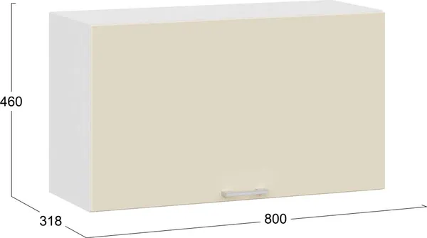 Шкаф под вытяжку ТриЯ Габриэлла 1ВВ8Г с одной откидной дверью